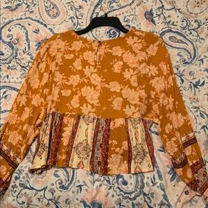 Adorable Long Sleeve Slightly Cropped Top